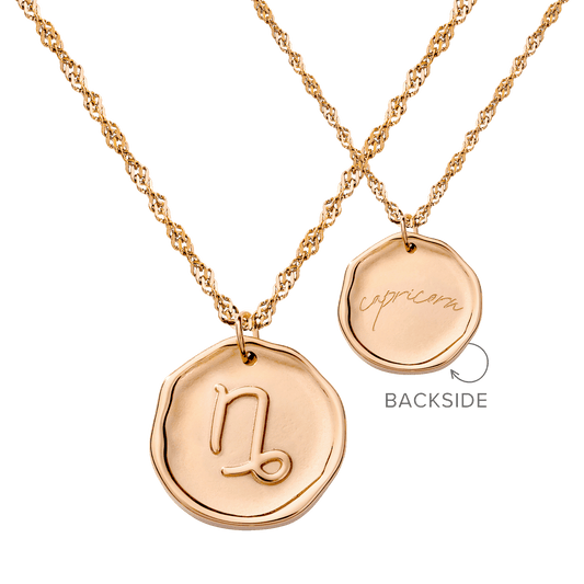 Zodiac Necklace – Capricorn / Steinbock Roségold