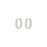 Glimmer Hoops Baby Silber