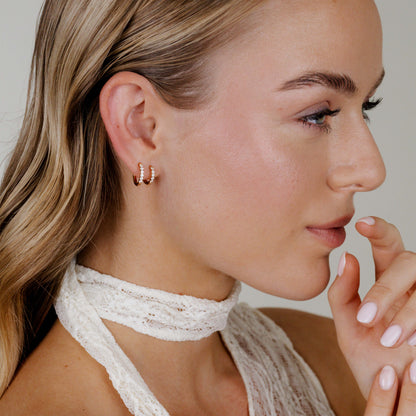 Glimmer Hoop Bundle Roségold