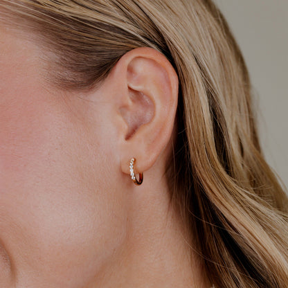 Glimmer Hoops Small Roségold