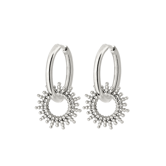 Sunny Hoop Set Medium Silber