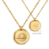 Zodiac Necklace – Libra / Waage Gold