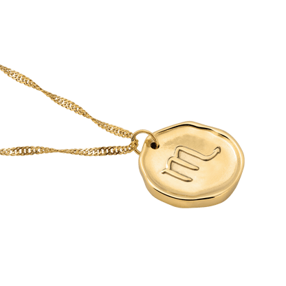 Zodiac Necklace – Scorpio / Skorpion Gold