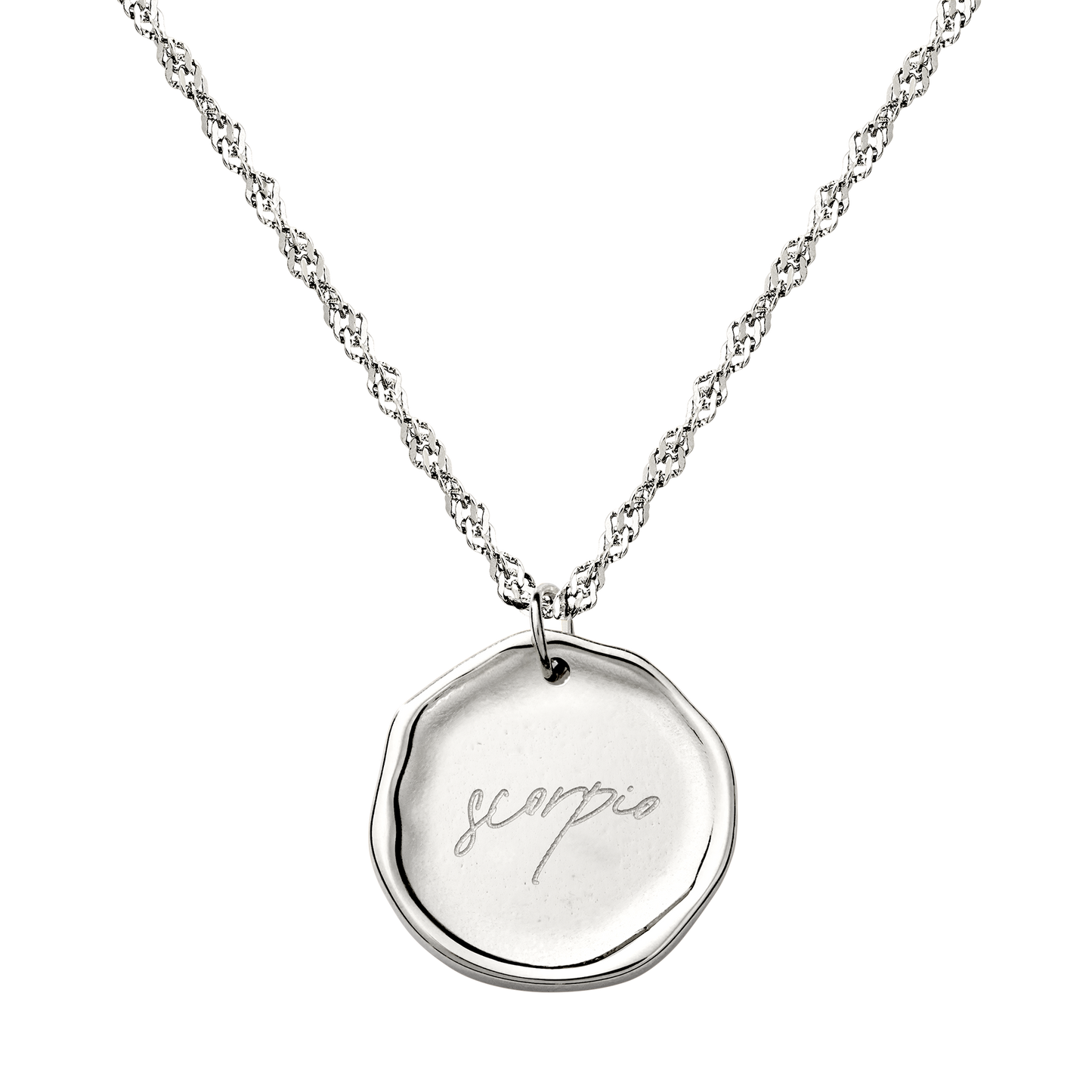 Zodiac Necklace – Scorpio / Skorpion Silber