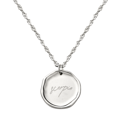 Zodiac Necklace – Scorpio / Skorpion Silber