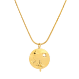 Shiny Stars Necklace Gold