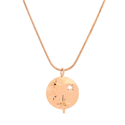 Shiny Stars Necklace Roségold