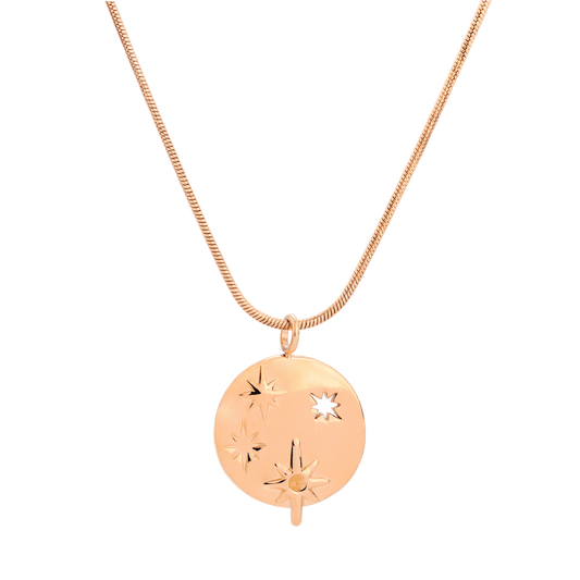 Shiny Stars Necklace Roségold