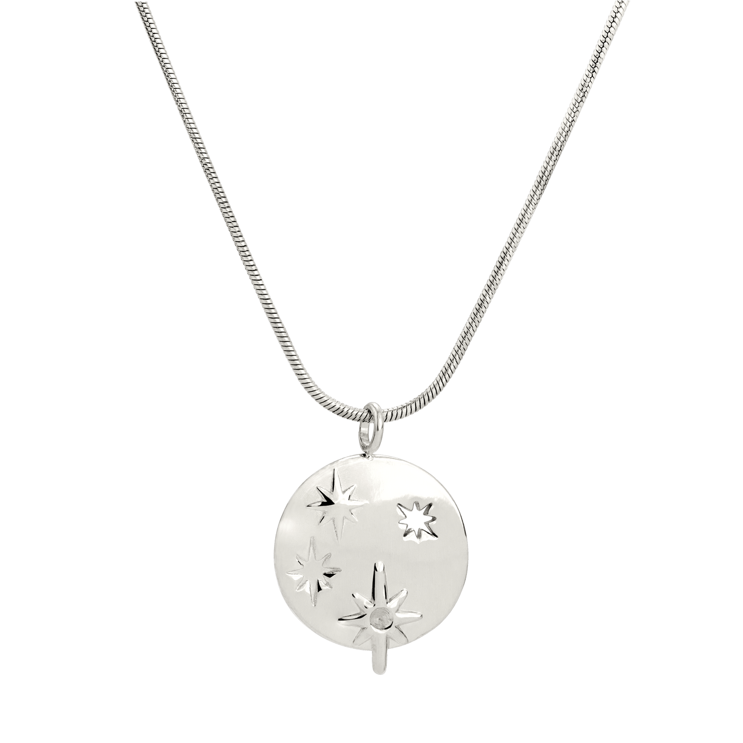 Shiny Stars Necklace Silber