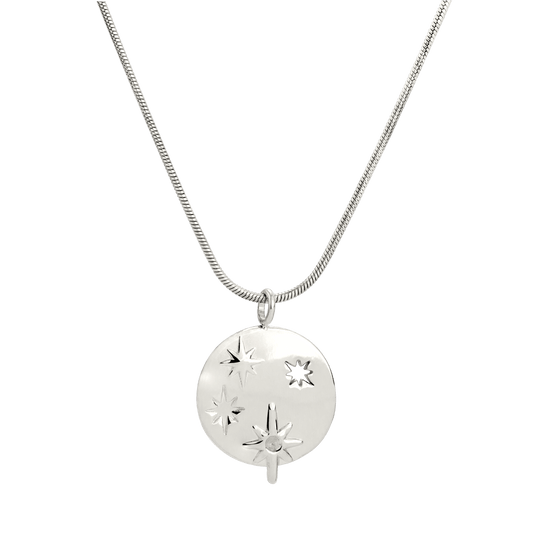 Shiny Stars Necklace Silber