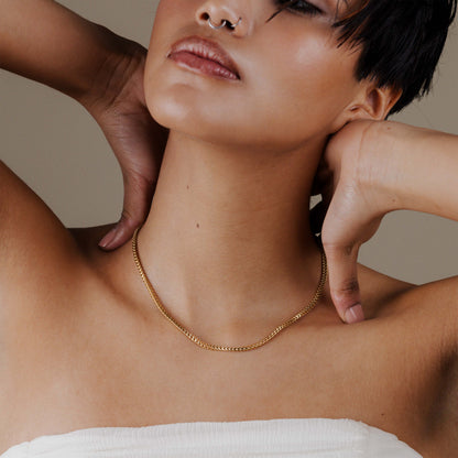 Spiga Chain Necklace Gold