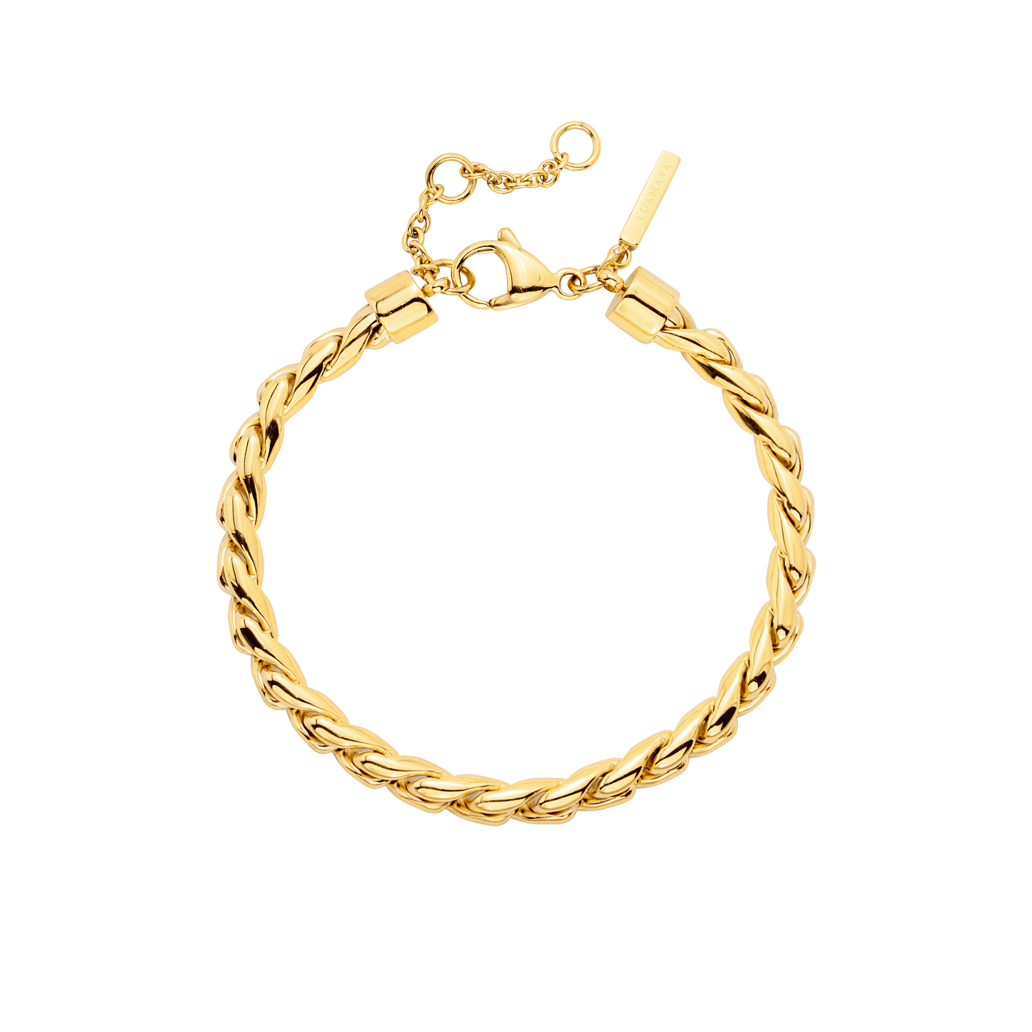 Spiral Links Bracelet Gold