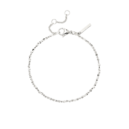 Tinsel Chain Bracelet Silber