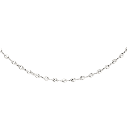 Tinsel Chain Necklace Silber