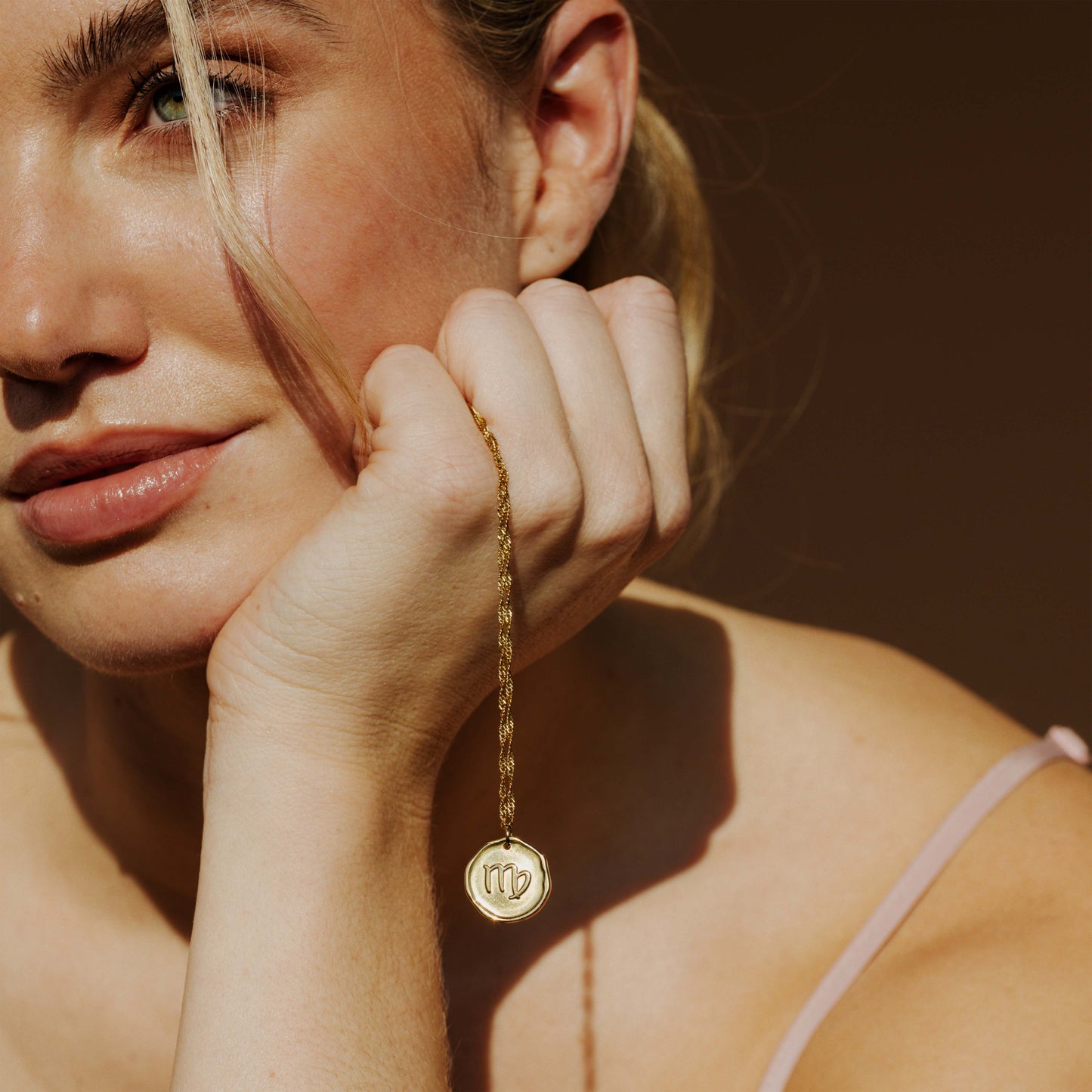 Zodiac Necklace – Virgo / Jungfrau Gold
