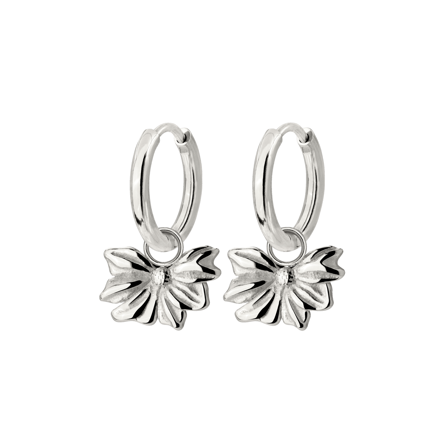 Eternal Bloom Hoop Set Small Silber