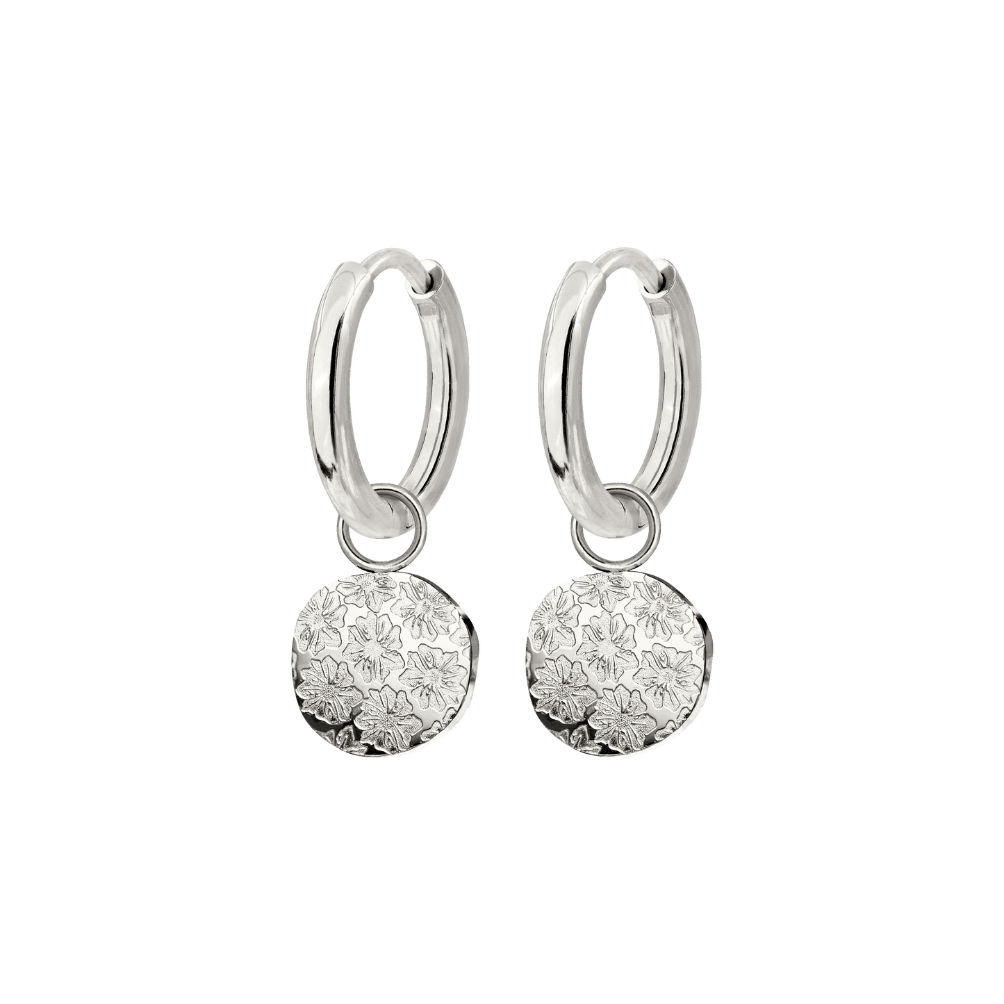 Everbloom Hoop Set Small Silber