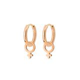 Female Icon Hoop Set Small Roségold