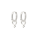 Female Icon Hoop Set Small Silber