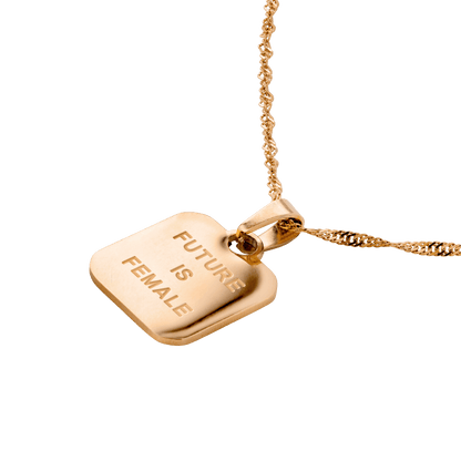 Future is female Necklace Roségold