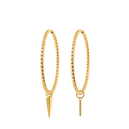 Twisted Hoop Set Extra Large