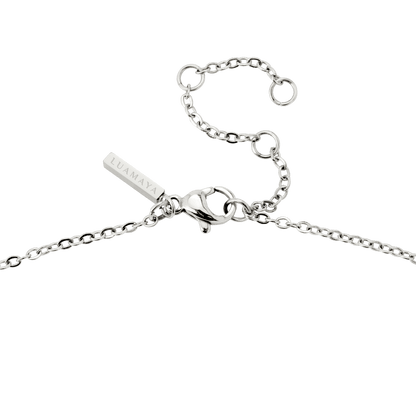 Solitaire Stone Choker Silber