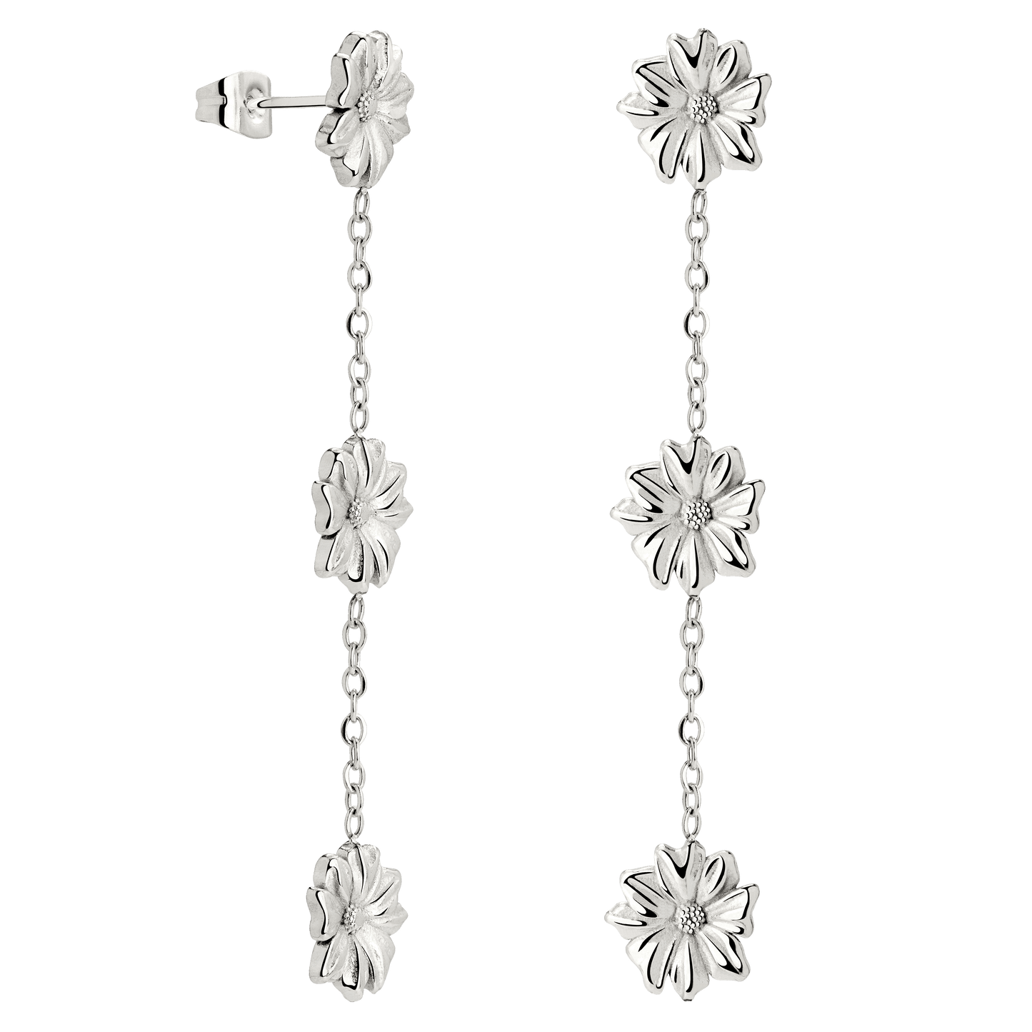 Petal Fall Studs Silber