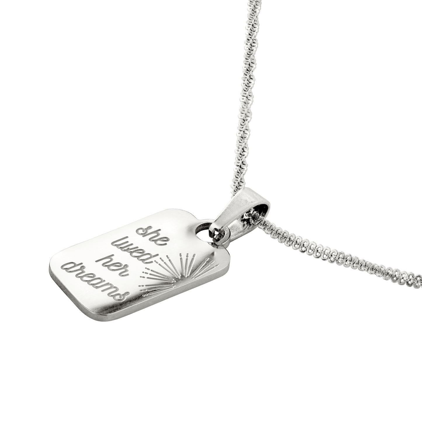 She lived her dreams Necklace Silber