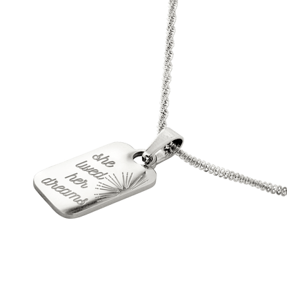 She lived her dreams Necklace Silber