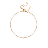 Solitaire Stone Bracelet Roségold