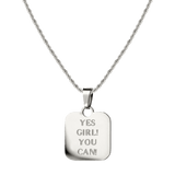 Yes girl! You can! Necklace Silber