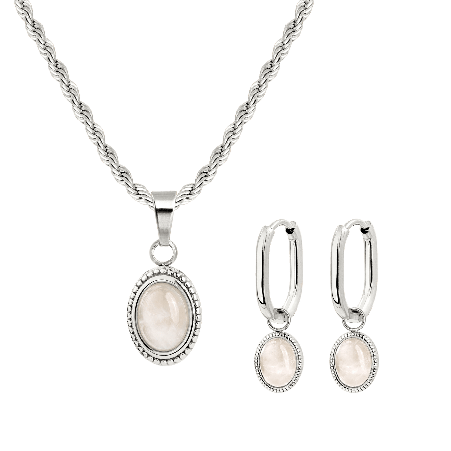 Blush Quartz Bundle Silber