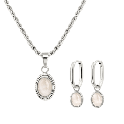 Blush Quartz Bundle Silber