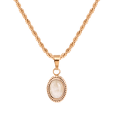 Blush Quartz Necklace Roségold