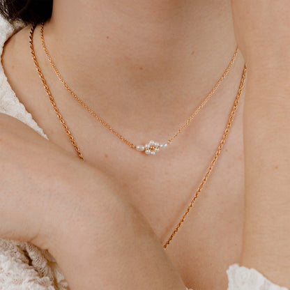 Daisy Choker Roségold