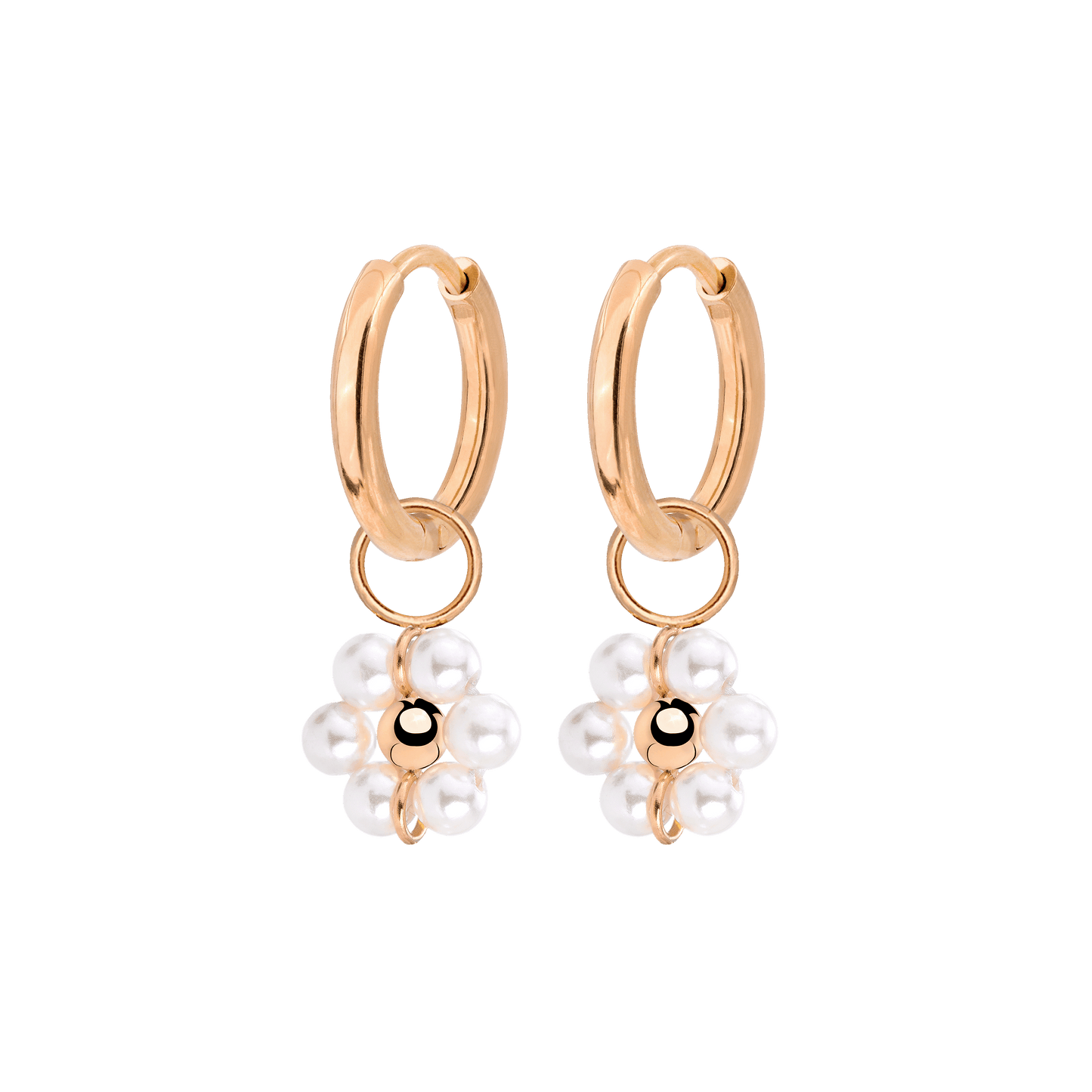 Daisy Hoop Set Small Roségold