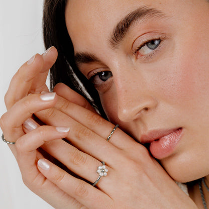 Daisy Ring Silber
