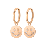 Dazzling Smile Hoop Set Medium Roségold