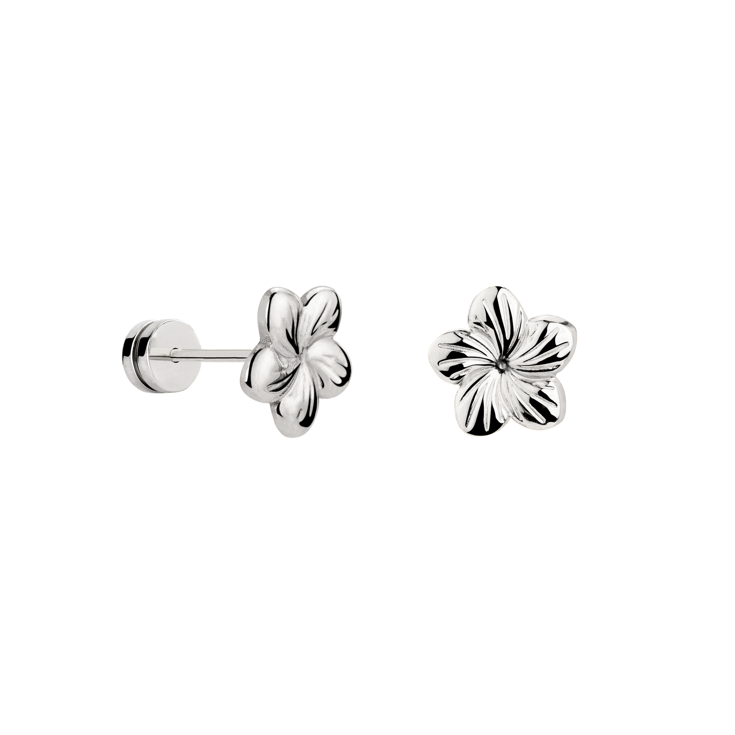 Floral Glow Studs Silber