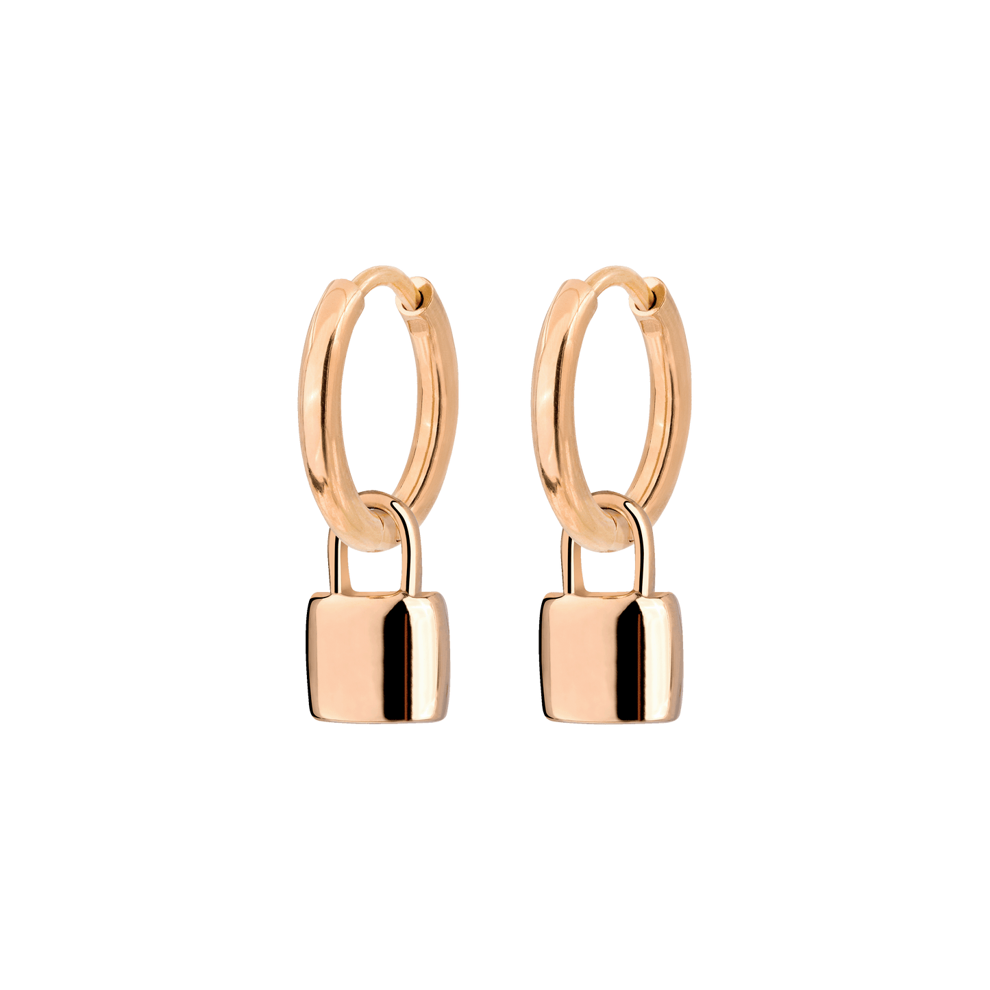 Lock in Hoop Set Small Roségold
