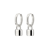 Lock in Hoop Set Small Silber