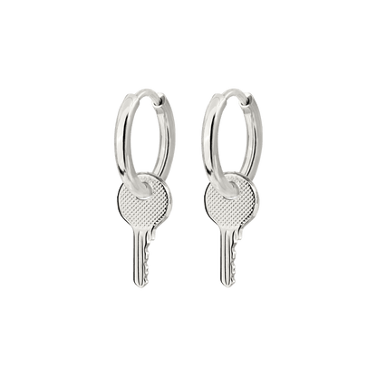 Low-key Hoop Set Small Silber