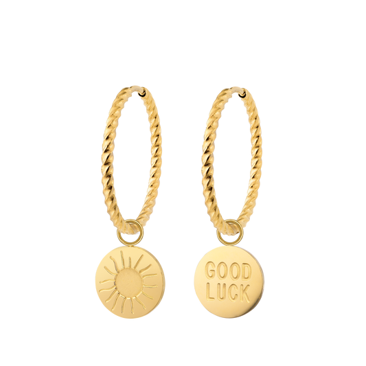 Twisted Hoop Set Large