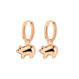 Piggy Hoop Set Small Roségold