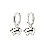 Piggy Hoop Set Small Silber