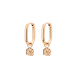 Rose Oval Hoop Set Baby Roségold