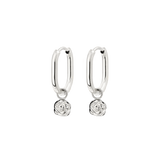 Rose Oval Hoop Set Baby Silber