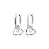 Heart of Gold Oval Hoop Set Baby Silber