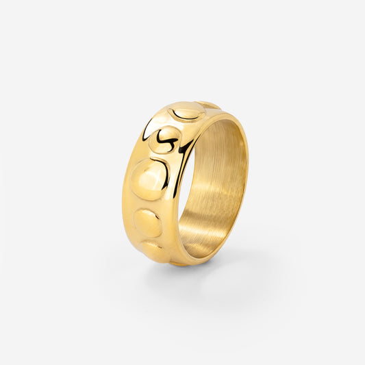 Boho Beads Ring Gold