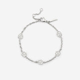 Boho Coin Bracelet Silber